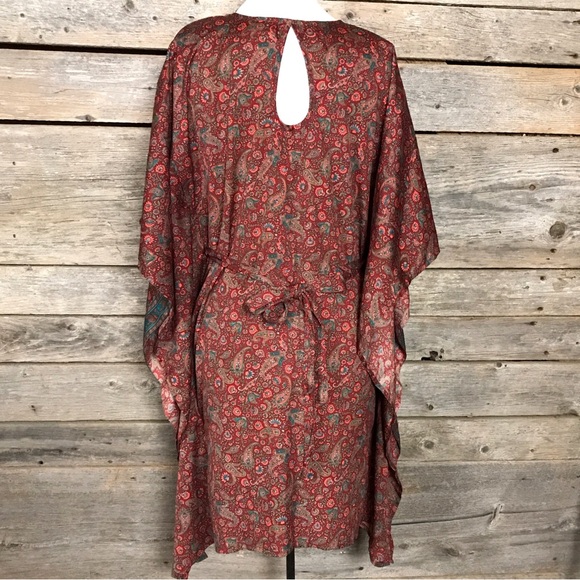 Alchemy Mumu Style Bohemian Scarf Top or Mini Dress, M/L - Picture 3 of 14